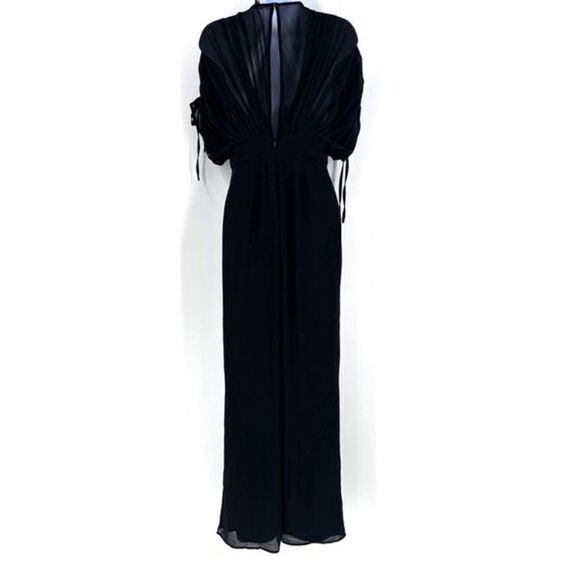 Fashion Nova Women's Dig Deep V Neck Wide Leg Jumpsuit Black Size Small NWT - Picture 4 of 13